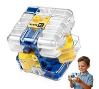 Large Labyrinth 3D Puzzles Maze Cube, Engaging Brain Teaser Toy, Educational Stress Relief 3D Puzzle, Educational Focus Game Gift for Stress Relief & Logic Development,for Kids & Adults (Blue)