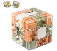 Large Labyrinth 3D Puzzles Maze Cube, Engaging Brain Teaser Toy for Kids & Adults, Spatial Awareness Brain Training Toy, Educational Focus Game Gift for Adults Teens (A)