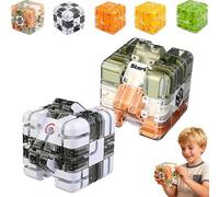 Large Labyrinth 3D Puzzles Maze Cube, Engaging Brain Teaser Toy, Funny 3D Rolling Ball Maze, Brain Training Puzzle, Practical Brain Training Toy for Stress Relief, Relieve Anxiety (A+B)