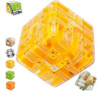 Large Labyrinth 3D Puzzles Maze Cube - Engaging Brain Teaser Toy, Magic Cube & Ball, Dual-Use, Training Educational Focus Game Gift, for Adults and Kids (B 1pc)