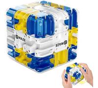 Large Labyrinth 3D Puzzles Maze Cube, Engaging Brain Teaser Toy, Puzzle Cubes Mazes Game for Kids, The Fidget Game for Kids & Teenage & Audlt, Logic Development and Stress Relief (blue)