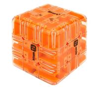 Large Labyrinth 3D Puzzles Maze Cube - Engaging Brain Teaser Toy, Spatial Awareness Brain Training Toy, Educational Focus Game Gift for Adults Teens for Stress Relief & Logic Development (Orange)