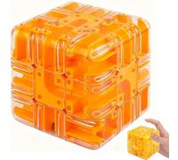 Large Labyrinth 3D Puzzles Maze Cube - Engaging Brain Teaser Toy, Spatial Awareness Brain Training Toy, Labrynth Puzzle Interactive Maze Game,Educational Focus Game Gifts for Logic Development