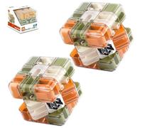 Large Labyrinth Maze Cube Engaging Brain Teaser Toy Challenging Logic Puzzle Ball Stress Relief Fidget Cube IQ Training Educational Focus Game Gift (2 Pcs)