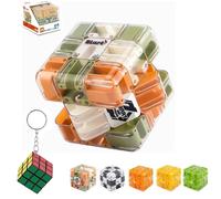 Large Labyrinth Puzzle 3D Maze Cube - Engaging Brain Teaser Toy, Long Lasting Spatial Awareness Brain Training Toy, 3x3 Logical Challenge Puzzle Box for Stress Relief, Logic Development (A)