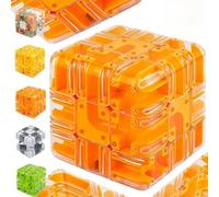 Large Labyrinth Puzzle 3D Maze Cube - Engaging Brain Teaser Toy,Spatial Awareness Brain Training Toy,Sharpen Hand-Eye Coordination And Concentration,Educational Focus Game Gift For Teens (D 1pc)