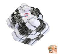 Large Labyrinth Puzzle Maze Cube - Engaging Brain Teaser Toy for Adults and Kids, Roller Ball Smart Spatial Cube Maze, Logic Puzzle, Stress Relief Fidget Cubes Educational Focus Game Gift(Grey)