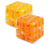 Large Labyrinth Puzzle Maze Cube - Engaging Brain Teaser Toy, Labyrinth Puzzle Cubes Interactive Maze Game, 3d Mazes Cube, High - Difficulty Puzzle for Kids and Adults (2pcs-C)