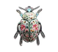 Large Ladybirds Brooch Elegant Acrylic Pin for Women, Green