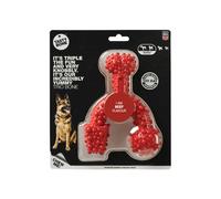 Large Lamb Trio Tasty Nylon Dog Chew Bone TastyBone Red L