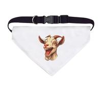 Large 'Laughing Billy Goat' Dog/Cat/Pet Bandana (PD00057344)