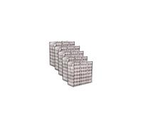 Zuvo Large Laundry Bags with Zip (5-Pack) - Waterproof, Durable, Reusable Storage Solution for Packing, Better than Moving Boxes, 60x50x25 cm