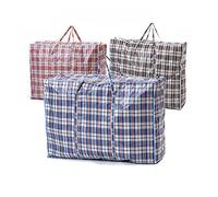 Large Laundry Bags with zips storage bags best for moving, LEENSY shopping and laundry strong big bags with zips & handle attached reusable (Extra Large : 39" - 23" - 12")