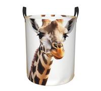 Large Laundry Basket Cute giraffe Laundry Hamper Freestanding Tall Clothes Hamper Foldable Washing Bin Clothes Bag Collapsible Clothes Hamper for Laundry, Bedroom, Dorm