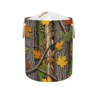 Large Laundry Basket Hamper - Autumn Tree Fall Leaves 58L Collapsible Storage Bin for Kids Toys, Blankets, Dirty Clothes, Tall Baby Nursery Hamper for Bathroom, Bedroom Decor, Gift Basket