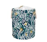 Large Laundry Basket Hamper - Boho Abstract Floral Collapsible Storage Bin for Dirty Clothes, Kids Toys, Blankets, 58L Tall Baby Nursery Hamper for Bathroom, Bedroom Decor, Gift Basket