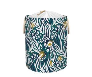 Large Laundry Basket Hamper - Boho Abstract Floral Collapsible Storage Bin for Dirty Clothes, Kids Toys, Blankets, 58L Tall Baby Nursery Hamper for Bathroom, Bedroom Decor, Gift Basket