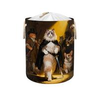 Large Laundry Basket Hamper - Ragdoll Cat Hero 58L Collapsible Storage Bin for Blankets, Kids Toys, Dirty Clothes, Tall Baby Nursery Hamper for Bathroom, Bedroom Decor, Gift Basket