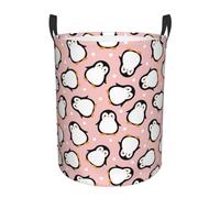 Large Laundry Basket with Handles - Kid Baby Dirty Clothes Laundry Hamper for Cute Penguin Bedroom Aesthetic