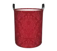 Large Laundry Basket With Handles, Laundry Hamper, Vintage Burgundy Laundry Bin Laundry Bag Laundry Baskets, Dirty Clothes Hamper