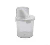 Large Laundry Detergent Storage Box 1800ml Clear Plastic(Round (800 mL))