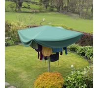 Large Laundry Mac™ Rotary Washing Line Cover, With Telescopic Prop | Fits Rotary Dryers 3m and Larger, Leave the Washing Out Through a Shower, Guards It From Rain Bird Mess and Sun