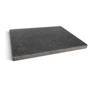 Large Lava Pizza Stone for Oven, BBQ & Grill, Made in Italy (38x30x2cm)