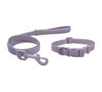 (Large, Lavender) Skye & Murphy All Weather Snappy Collar & Lead Set