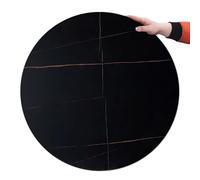 Large Lazy Susan for Dining Table - Marble Texture Rotating Serving Tray with Anti-Slip Base Perfect for Kitchen & Outdoor Use Sturdy Centerpiece for Easy Sharing