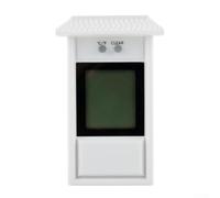 Large LCD Digital Thermometer for Indoor Outdoor Climate Control - Max Min Temperature for Nursery Baby Room Garden(White)