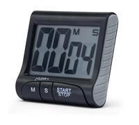 Large LCD Display Kitchen Timer -Magnetic Digital Timers,Loud Alarm,Memory and Fast Forward Function,Cooking Timers for Kitchen,Gym, Meeting, Classroom,Study,Work,Outdoor Activities(Black)
