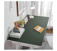 Large Leather Desk Mat, Desk Protection Mat, Table Desk Writing Mat, Large PU Leather Mouse Mat, Waterproof Protector, Notepad (100 x 100 cm, Dark G