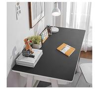Large Leather Desk Mat, Desk Protection Mat, Table Desk Writing Mat, Large PU Leather Mouse Mat, Waterproof Protector, Notepad (100 x 100 cm, Black)