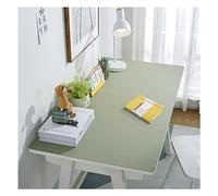 Large Leather Desk Mat, Desk Protection Mat, Table Desk Writing Mat, Large PU Leather Mouse Mat, Waterproof Protector, Notepad (70 x 120 cm, Light G