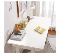 Large Leather Desk Mat, Desk Protection Mat, Table Desk Writing Mat, Large PU Leather Mouse Mat, Waterproof Protector, Notepad (40 x 120 cm, White)