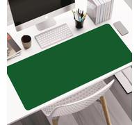 Large Leather Desk Mat Smooth Mouse Pad with Non-Slip Backing,Office Home Desk Accessories for Keyboard Computer,Laptop Writing Mat Table Protector (Dark Green,60x40cm)