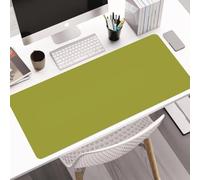 Large Leather Desk Mat Smooth Mouse Pad with Non-Slip Backing,Office Home Desk Accessories for Keyboard Computer,Laptop Writing Mat Table Protector (Green,60x30cm)