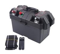 Large Leisure Battery Box W/Strap Dual USB For RV Caravan Camper Boat Motorhome Small-boat Transom,44 * 24.5 * 27cm