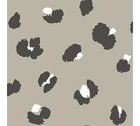 Large Leopard Spot Wallpaper Taupe Holden 13030 - Pink/Black/Rose Gold