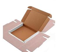 Large Letter PIP Postal Boxes 110 x 105 x 20mm, White Mailing Boxes, Compatible with Royal Mail Large Letter Size (500)