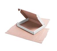 Large Letter PIP Postal Boxes 240 x 210 x 20mm, White Mailing Boxes, Compatible with Royal Mail Large Letter Size (50)