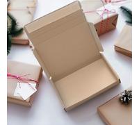Large Letter Postal Boxes- Self Adhesive Mailing Shipping Box Strong Peel and Seal 152x107x20mm for Royal Mail Quick Seal Postal Boxes PIP (Pack of 200) Brown