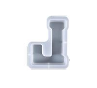 Large Letter Resin Casting Molds, A to Z Alphabet Resin Molds for Candle Christmas Birthday, Epoxy Moulds Craft Tool Casting Silicone Moulds Desktop Decor (L)