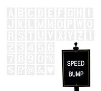 Large Letter Stencils - 42 Pieces Alphabet Templates, Reusable Eco Material | Oversized Spray Stencil Set for Wood, Metal, Wall, Fabric, Crafts, Signs, Artwork, School, Le