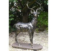 Large Life Size Bronze Stag Sculptures (L) - Deer Garden Ornaments