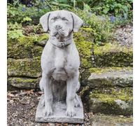 Large Life-Size Hunting Dog Stone Garden Ornament