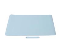 Large Light Blue Leather Desk Mat, Vanity Mat, 90x45cm, Soft Material, Easy Storage, Elegant Appearance, Suitable for Nail Table, Dressing Table