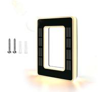 Large Lighted House Numbers, Solar Powered LED Address Plaque for Outside, IP65 Waterproof Illuminated Door Sign, Auto On/Off Modern Exterior Decor (B)
