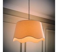 ValueLights | Mabel Large Natural Scallop Edge Linen Lamp Shade | Shades, Home Décor & Improvement Essential