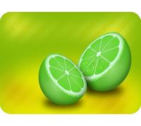 Large Lime Glass Worktop Saver- Kitchen Worktop Protector with Lime Fruit Design - Tempered Glass Chopping Cutting Board for Food Prep Baking Pastry - by Pearl Glass (30 x 22cm Small)